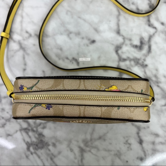 Coach Mini Camera Bag In Signature Canvas With Dreamy Veggie Print - Picture 5 of 9